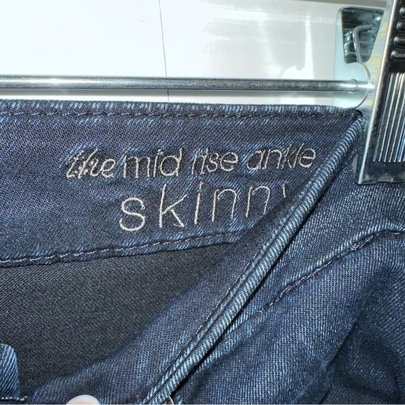 7 FAMK The Mid Rise Ankle Skinny Blue Jeans 25R - Picture 7 of 7